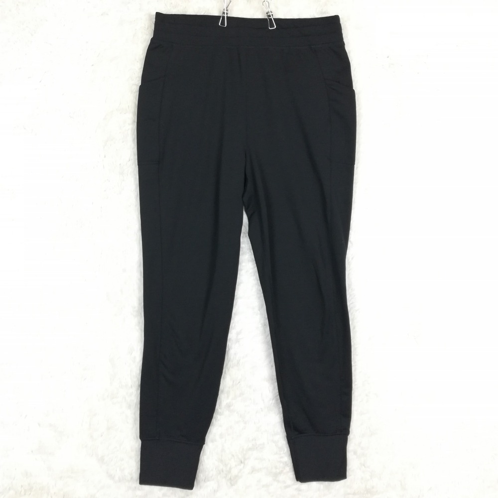 Fabletics Womens Pants Jogger High Rise Navy Blue Pull On Athleisure L